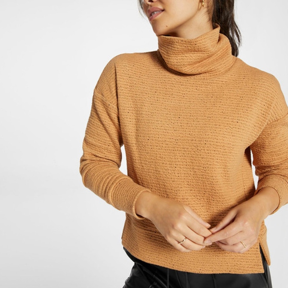 CALIA Women's Lunar Jacquard Funnel Neck Sweater Size XL